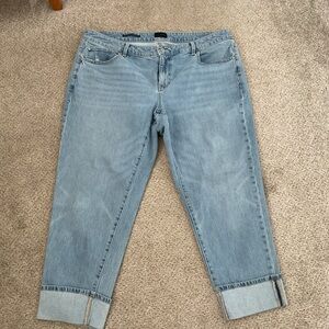 Talbots Stylish Light Blue Boyfriend Jeans 16W